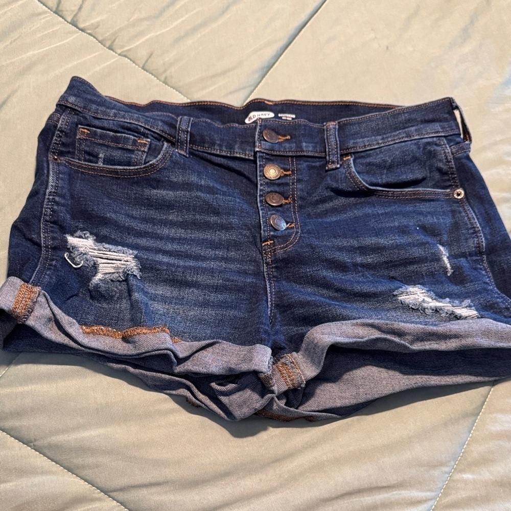 Old Navy Dark Blue Jean Shorts